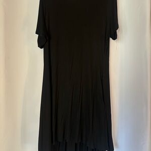 Casual Black Short Sleeve Dress
